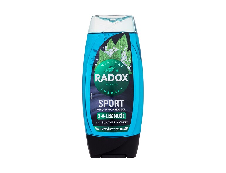Duschgel Radox Sport Mint And Sea Salt 3-in-1 Shower Gel 225 ml