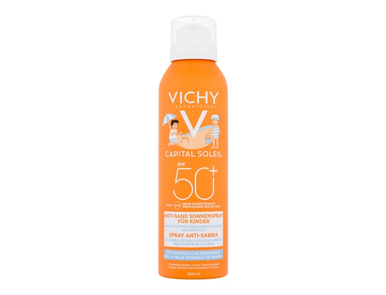 Sonnenschutz Vichy Capital Soleil Kids Anti-Sand Mist SPF50+ 200 ml Beschädigtes Flakon