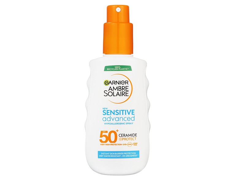 Sonnenschutz Garnier Ambre Solaire Sensitive Advanced Hypoallergenic Spray SPF50+ 150 ml