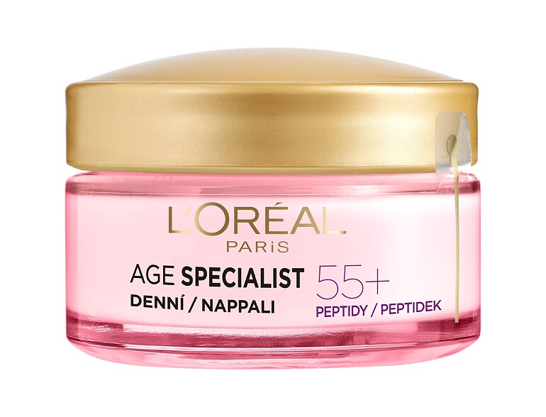 Crème de jour L'Oréal Paris Age Specialist 55+ Anti-Wrinkle Brightening Care 50 ml