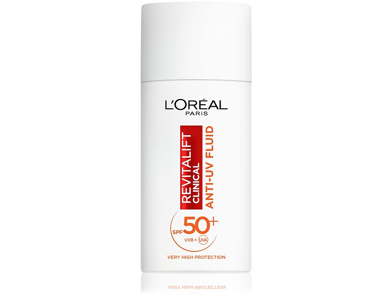 Crème de jour L'Oréal Paris Revitalift Clinical Anti-UV Fluid SPF50+ 50 ml