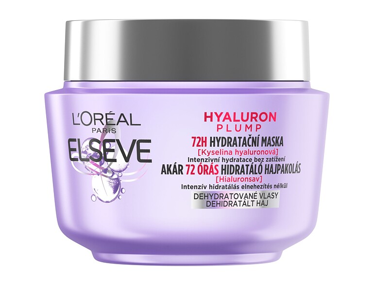 Haarmaske L'Oréal Paris Elseve Hyaluron Plump Moisture Hair Mask 300 ml
