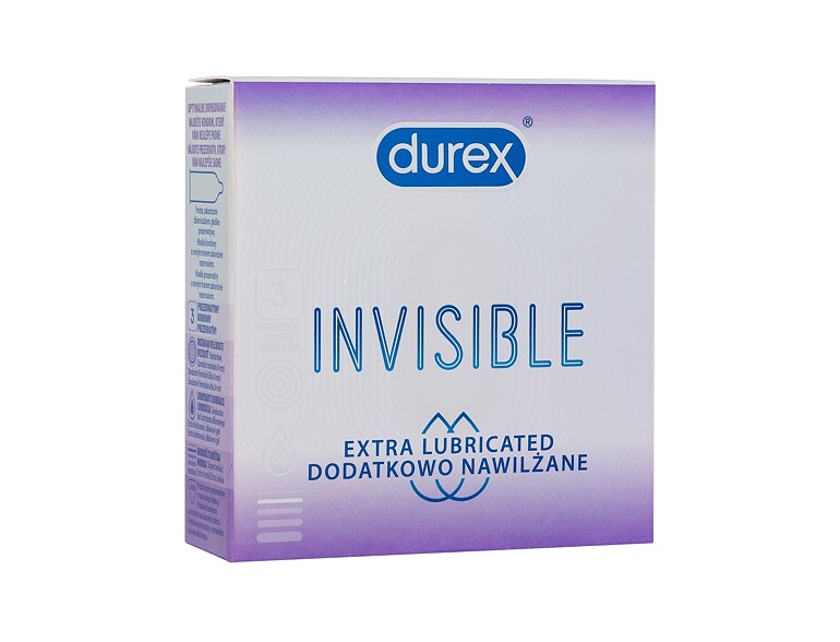 Kondom Durex Invisible Extra Lubricated 3 St.
