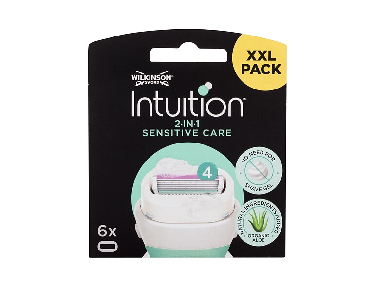 Ersatzklinge Wilkinson Sword Intuition Sensitive Care 6 St. Beschädigte Schachtel