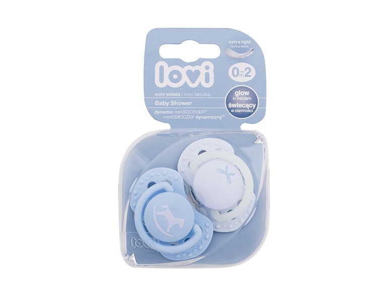 Schnuller LOVI Baby Shower Dynamic miniSoother Boy 0-2m 2 St. Beschädigte Verpackung