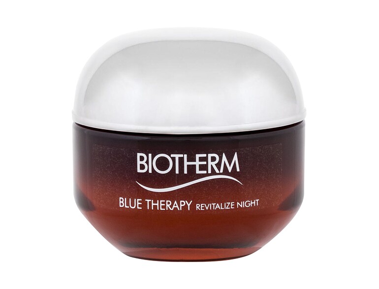 Crema notte per il viso Biotherm Blue Therapy Amber Algae Revitalize 50 ml scatola danneggiata