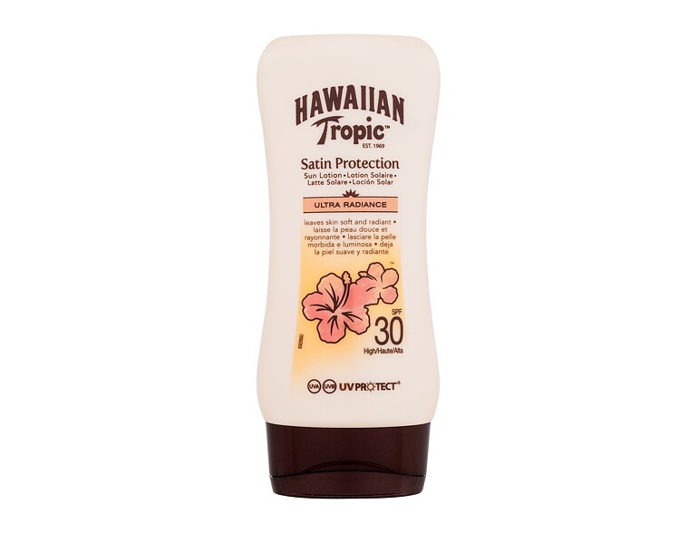 Soin solaire corps Hawaiian Tropic Satin Protection Ultra Radiance Sun Lotion SPF30 180 ml