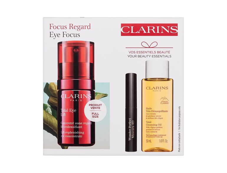 Crema contorno occhi Clarins Total Eye Lift Eye Focus 15 ml Sets