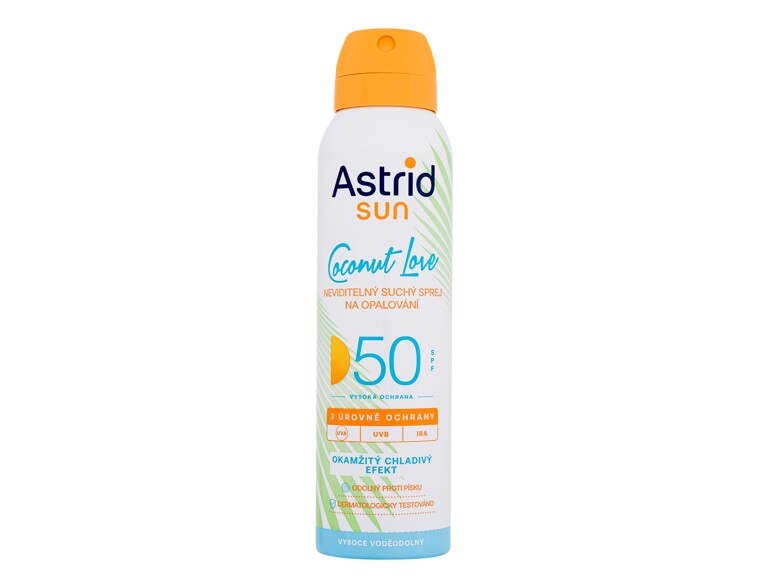 Protezione solare corpo Astrid Sun Coconut Love Dry Mist Spray SPF50 150 ml