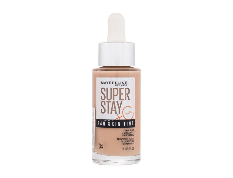 Foundation Maybelline Super Stay 24H Skin Tint + Vitamin C 30 ml 34