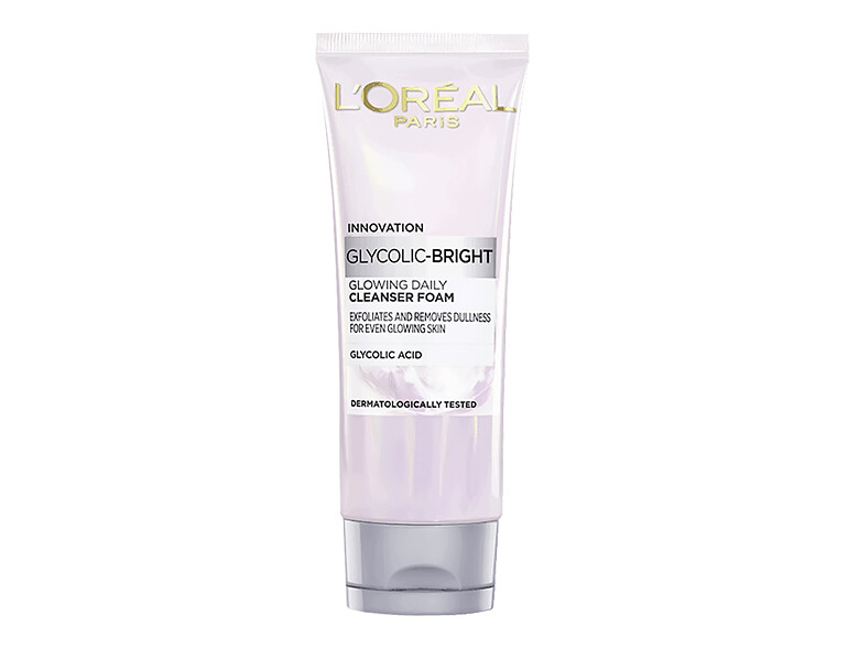 Reinigungsschaum L'Oréal Paris Glycolic-Bright Glowing Daily Cleanser Foam 100 ml