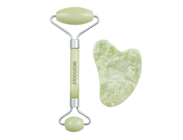 Massageroller & Stein EcoTools Facial Roller Jade + Gua Sha Duo 1 St.