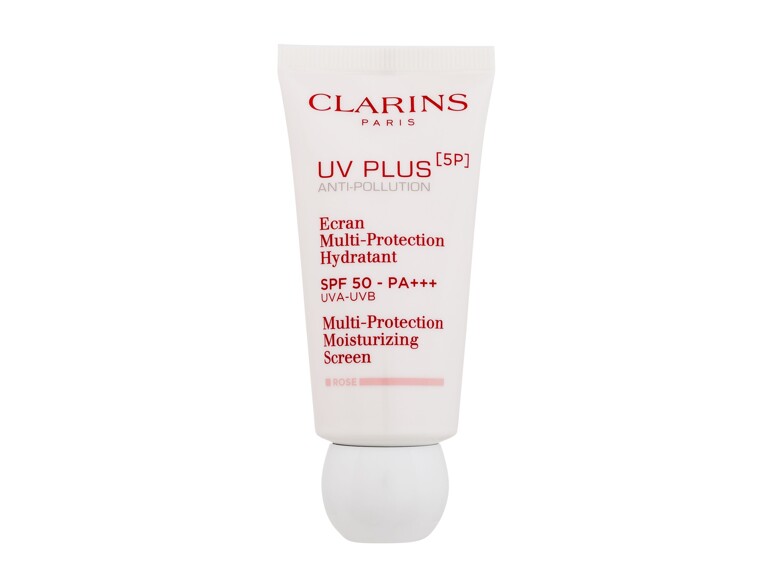 Tagescreme Clarins UV Plus 5P Multi-Protection Moisturizing Screen SPF50 50 ml Rose Beschädigte Schachtel