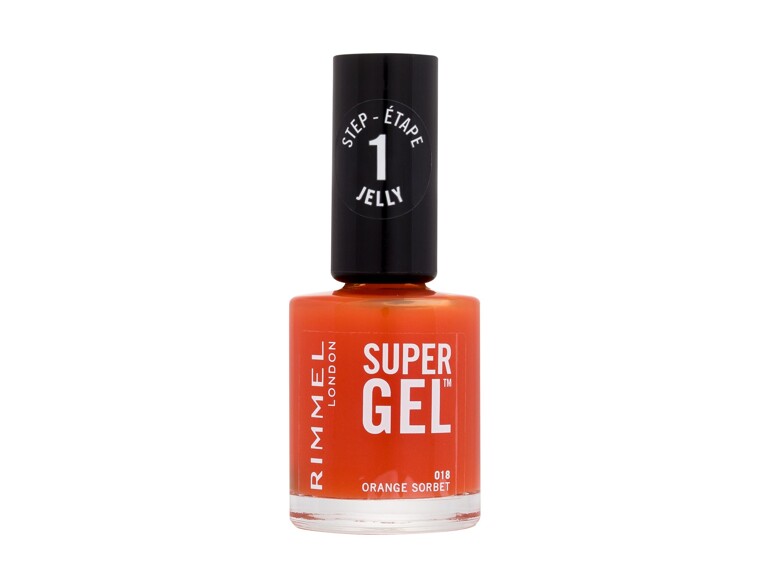 Nagellack Rimmel London Super Gel STEP1 12 ml 018 Orange Sorbet