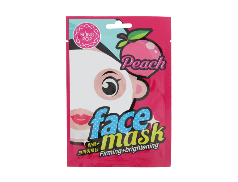 Gesichtsmaske Bling Pop Face Mask Peach Firming + Brightening 20 ml