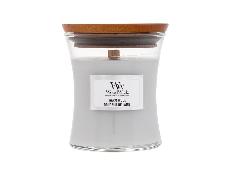 Duftkerze WoodWick Warm Wool 85 g Farbmangel