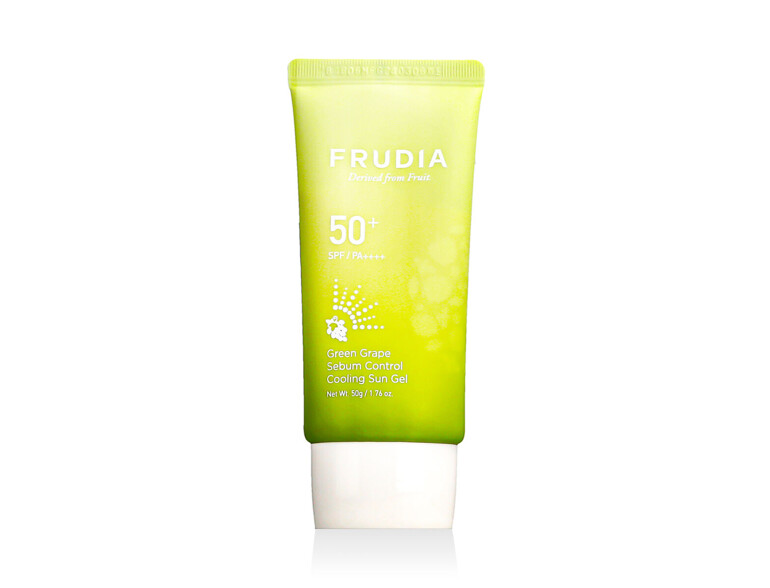 Sonnenschutz fürs Gesicht Frudia Green Grape Sebum Control Cooling Sun Gel SPF50+ 50 g