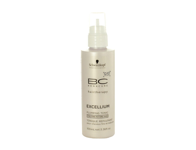 Cheveux fins et sans volume Schwarzkopf Professional BC Bonacure Excellium Plumping Tonic 100 ml boî