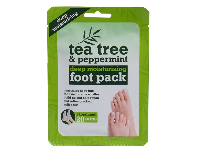 Fußmaske Xpel Tea Tree Tea Tree & Peppermint Deep Moisturising Foot Pack 1 St.