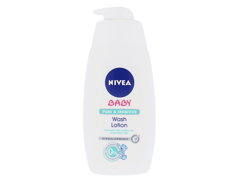 Reinigungsgel Nivea Baby Pure & Sensitive Wash Lotion 500 ml