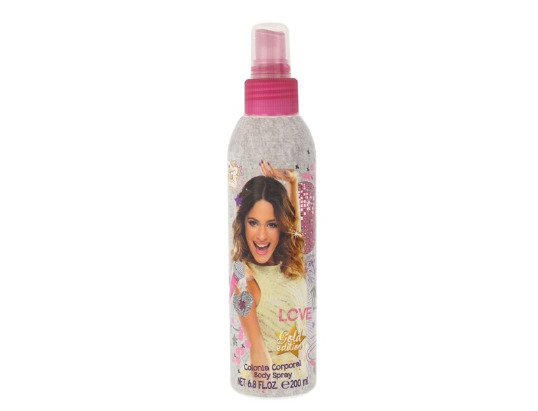 Spray per il corpo Disney Violetta Golden Edition 200 ml