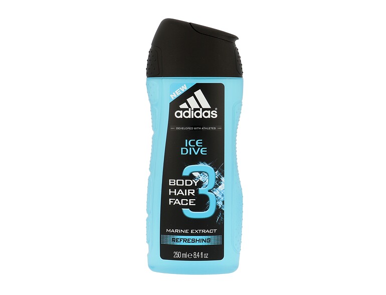 Gel douche Adidas Ice Dive 3in1 250 ml
