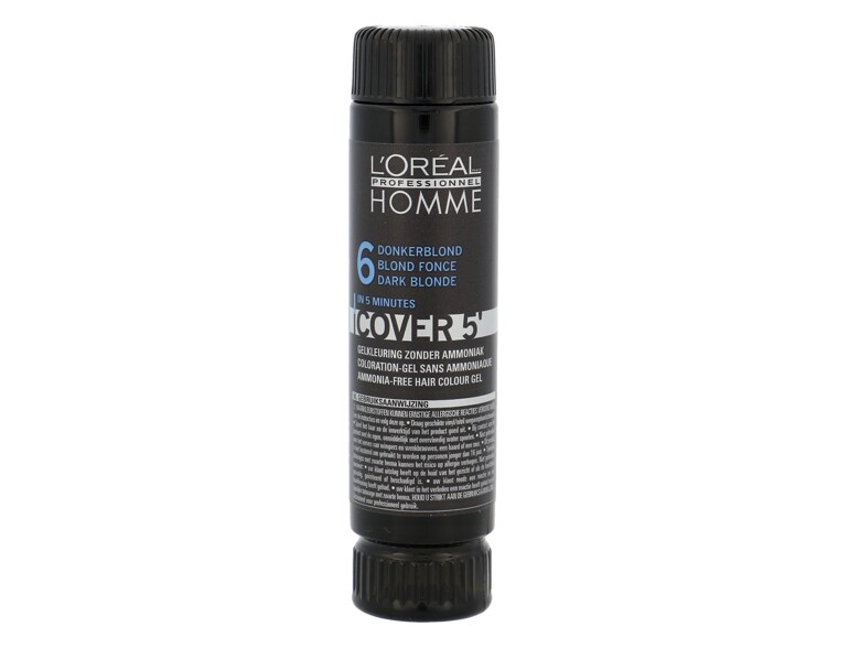 Haarfarbe L'Oréal Professionnel Homme Cover 5´ 3x50 ml 6 Dark Blond Beschädigte Schachtel