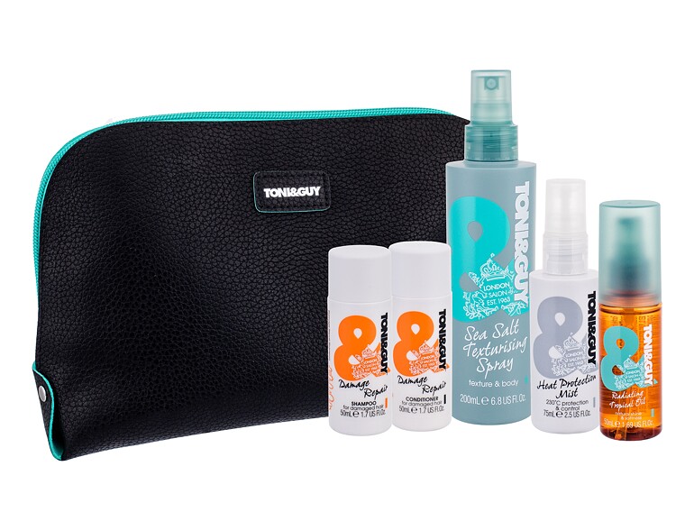 Für Haardefinition TONI&GUY Casual Sea Salt Texturising Spray 200 ml Sets