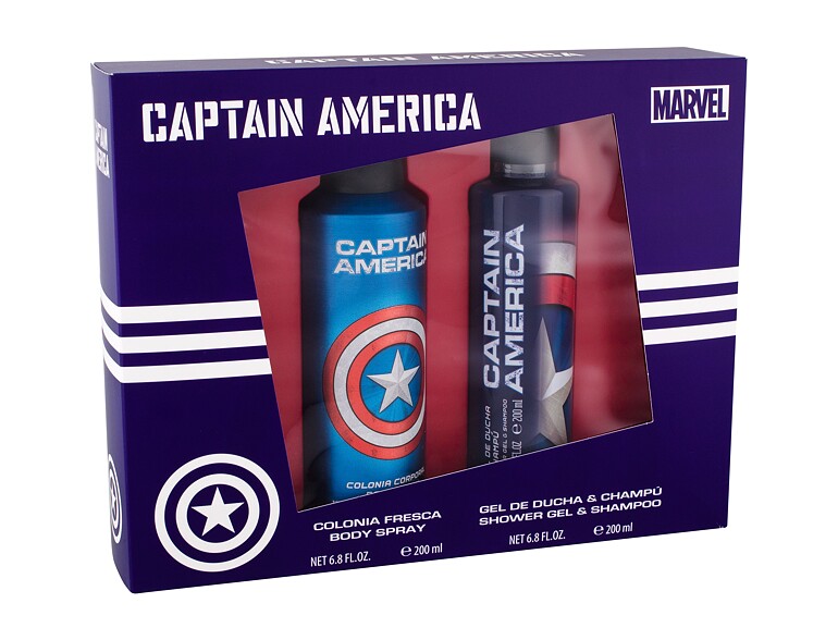 Gel douche Marvel Captain America 200 ml Sets