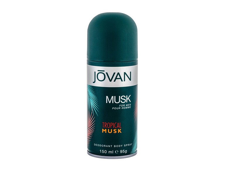 Déodorant Jövan Tropical Musk 150 ml flacon endommagé