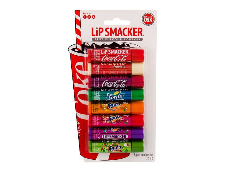 Balsamo per le labbra Lip Smacker Coca-Cola Party Mix Lip Balm Kit 4 g Sets
