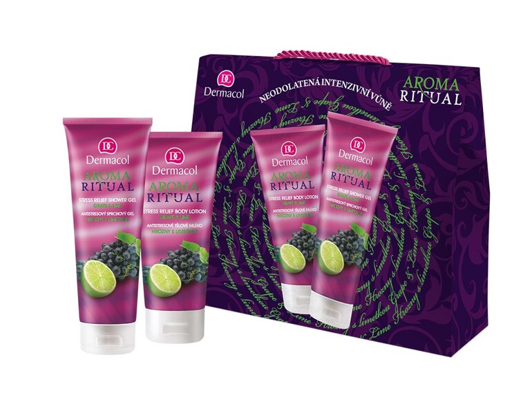 Duschgel Dermacol Aroma Ritual Grape & Lime 250 ml Beschädigte Schachtel Sets