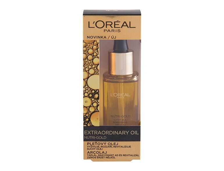 Olio per il viso L'Oréal Paris Nutri-Gold Extraordinary Oil 30 ml