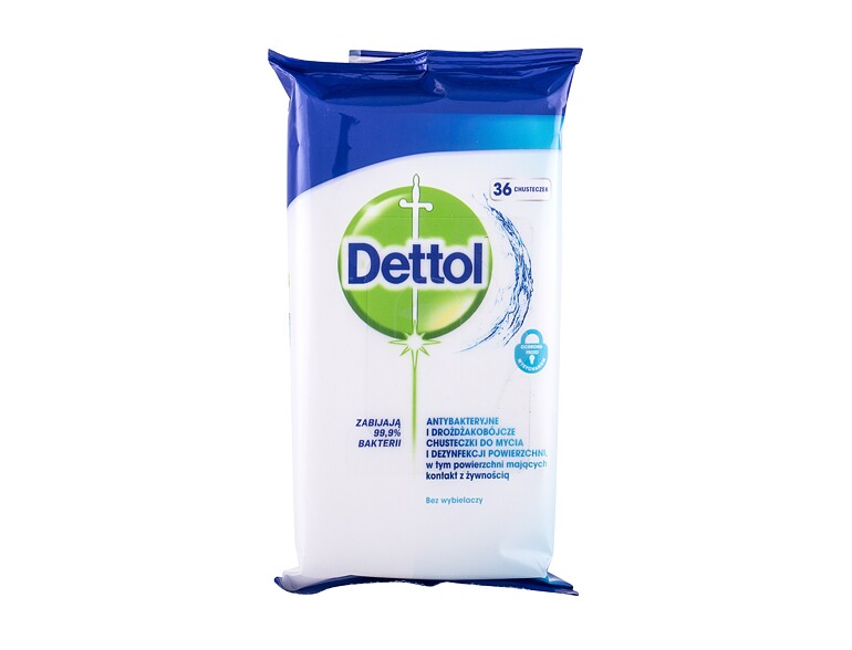 Prodotto antibatterico Dettol Antibacterial Cleansing Surface Wipes Original 36 St.