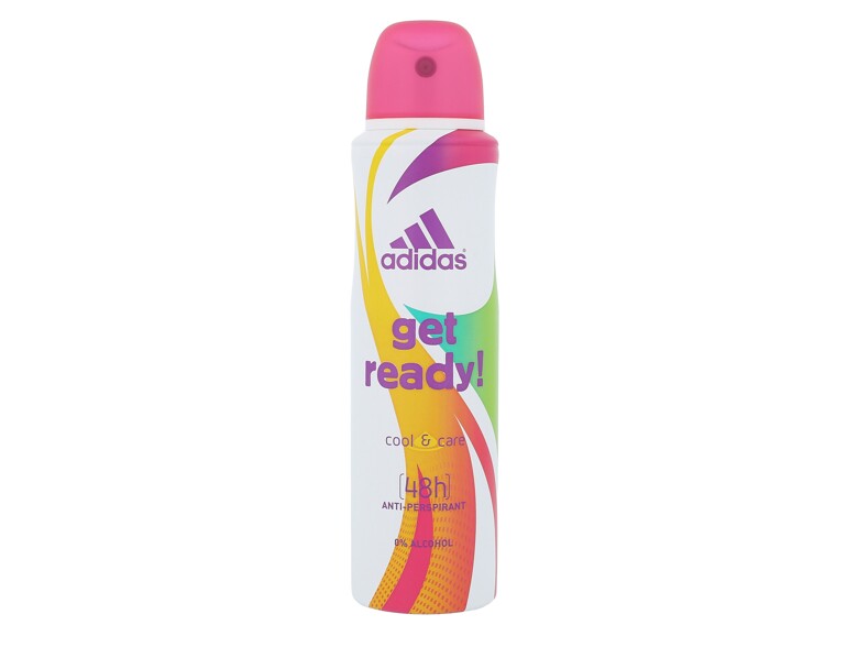 Antiperspirant Adidas Get Ready! For Her 48h 150 ml flacon endommagé