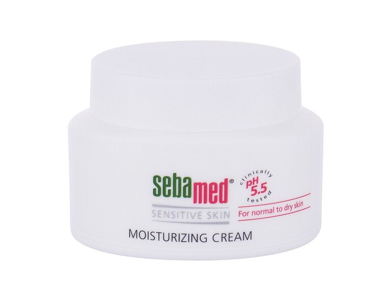 Crème de jour SebaMed Sensitive Skin Moisturizing 75 ml