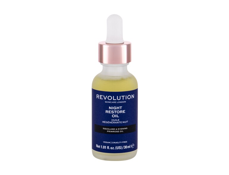 Siero per il viso Revolution Skincare Night Restore Oil 30 ml