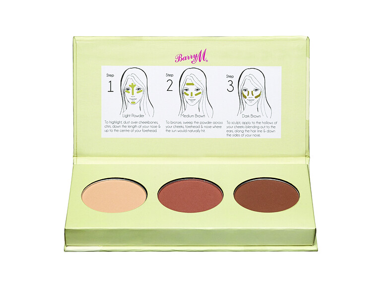 Puder Barry M Flawless Chisel Cheeks Contour Kit 2,5 g Light - Medium