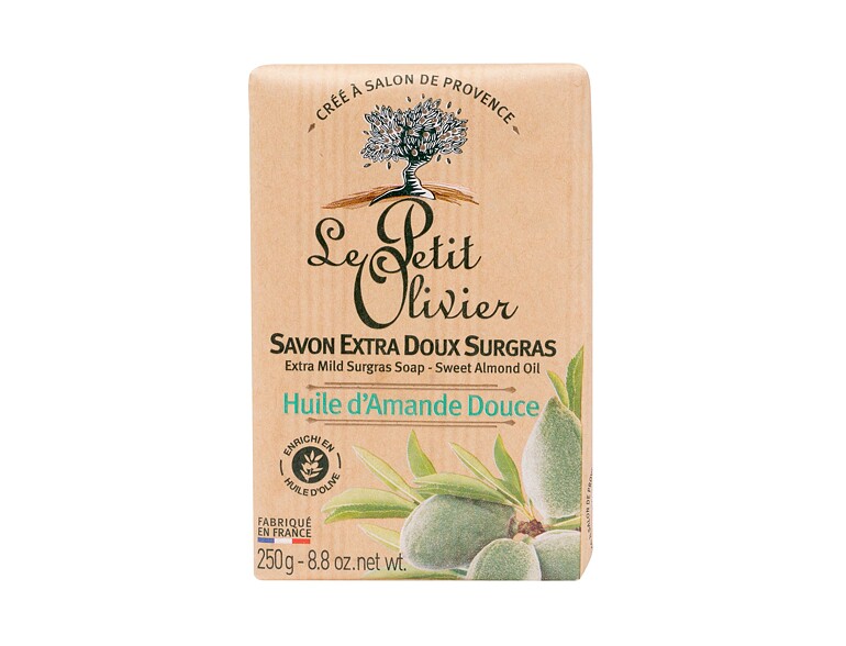 Seife Le Petit Olivier Almond Oil Extra Mild Surgras Soap 250 g