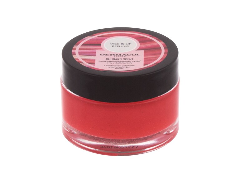 Peeling viso Dermacol Face & Lip Peeling Rhubarb Scent 50 g