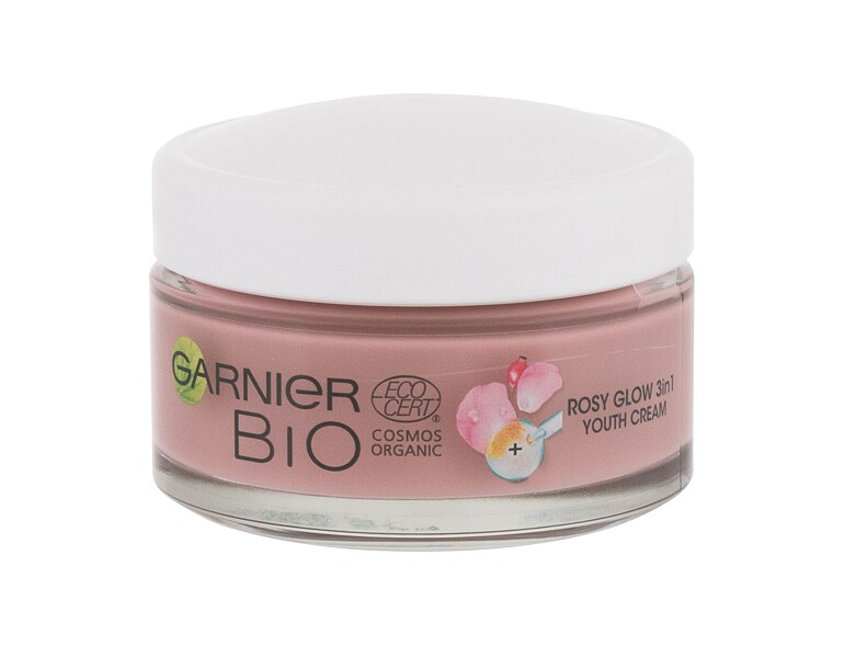 Tagescreme Garnier Bio Rosy Glow 3in1 50 ml