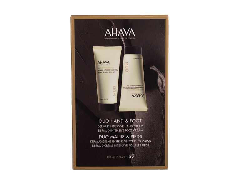 Crema per le mani AHAVA Deadsea Mud Duo 100 ml scatola danneggiata Sets