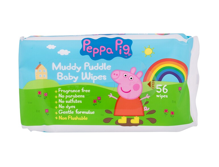 Lingettes nettoyantes Peppa Pig Peppa Baby Wipes 56 St. emballage endommagé