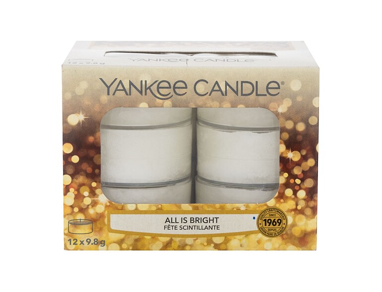 Bougie parfumée Yankee Candle All Is Bright 117,6 g boîte endommagée
