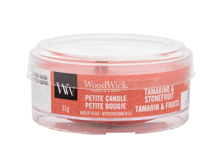 Bougie parfumée WoodWick Tamarind & Stonefruit 85 g flacon endommagé