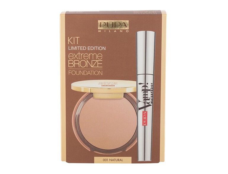 Foundation Pupa Extreme Bronze Waterproof SPF15 8,5 g 001 Natural ohne Schachtel Sets