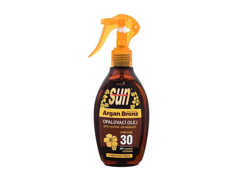 Protezione solare corpo Vivaco Sun Argan Bronz Suntan Oil SPF30 200 ml