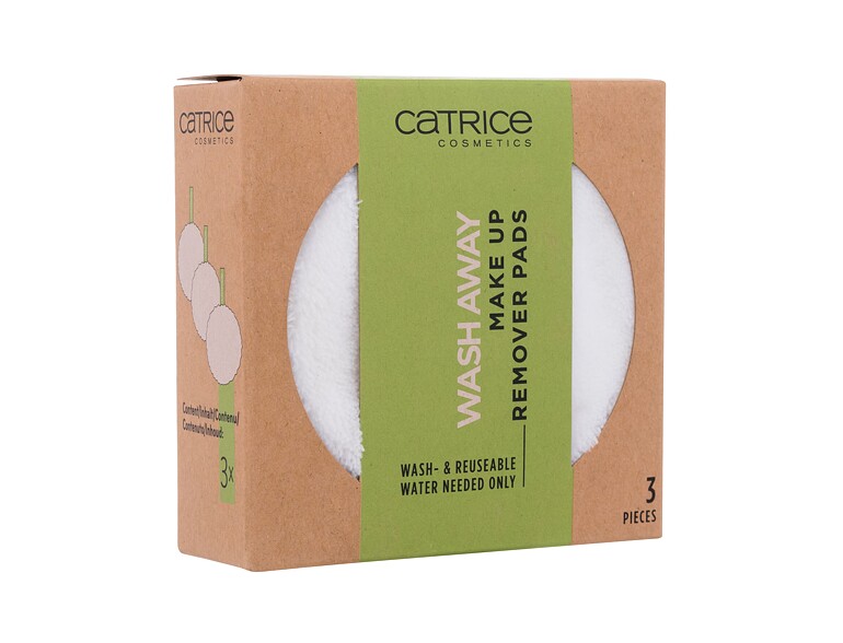 Disques démaquillants Catrice Wash Away Make Up Remover Pads 3 St.