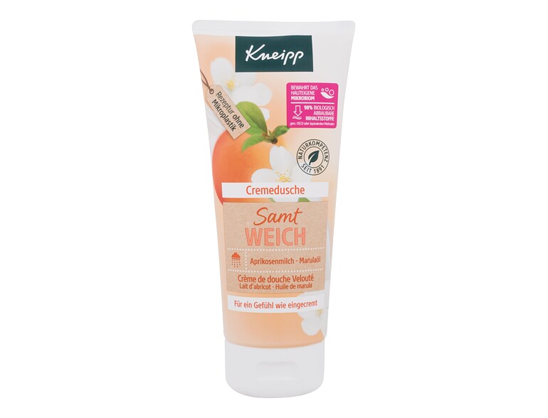 Doccia gel Kneipp As Soft As Velvet Body Wash Apricot & Marula 200 ml