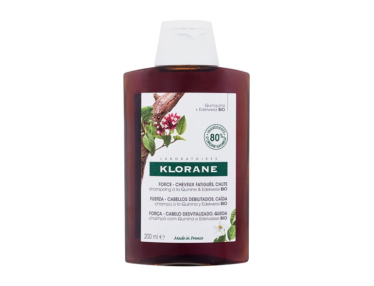 Shampooing Klorane Organic Quinine & Edelweiss Strength - Thinning Hair, Loss 200 ml